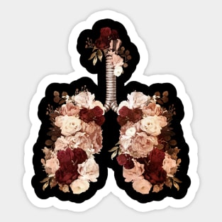 Lung Anatomy / Cancer Awareness 7 Sticker